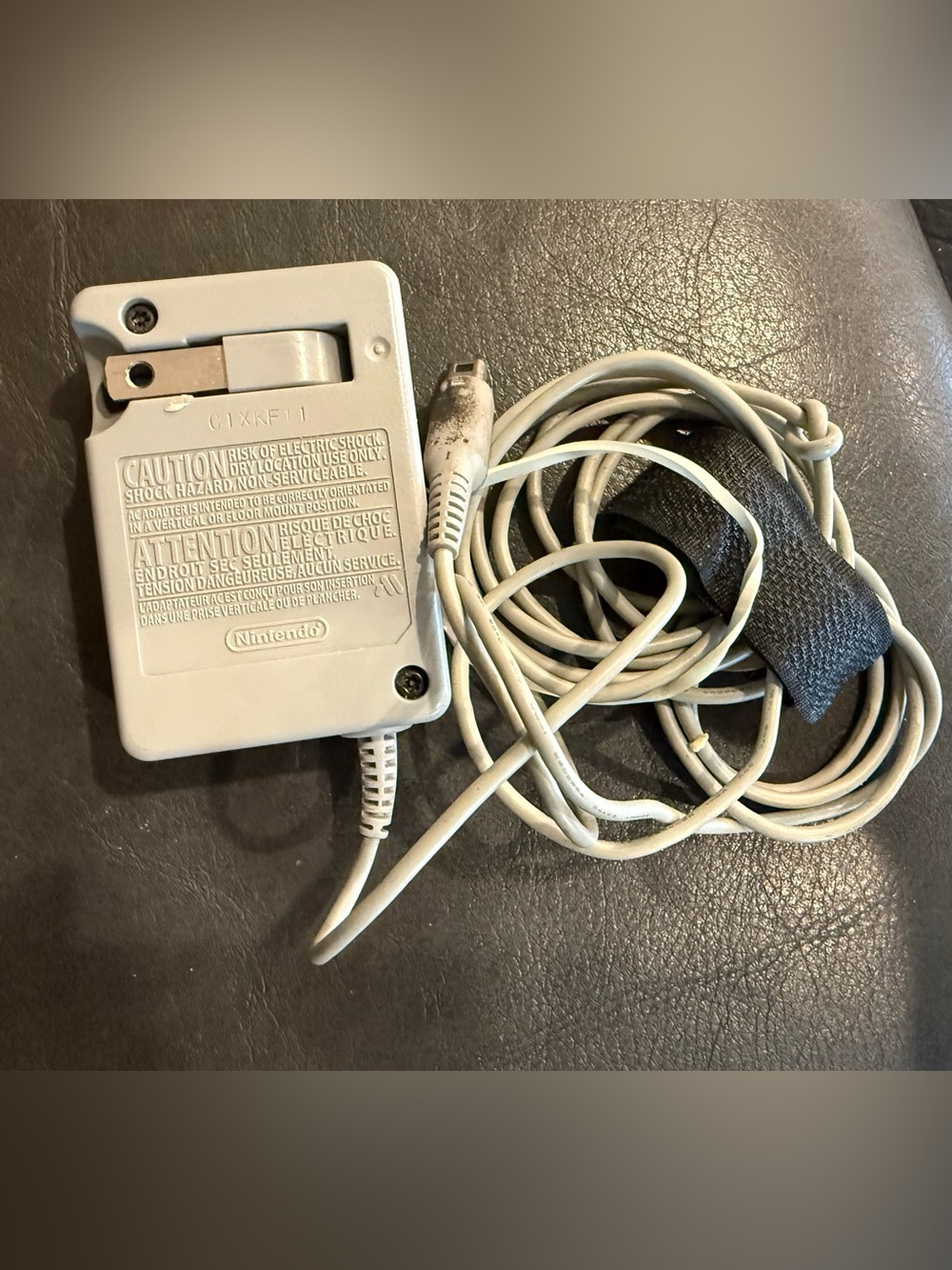Nintendo AC Adapter wall Charger in Light Gray Nintendo WAP-002 6ft